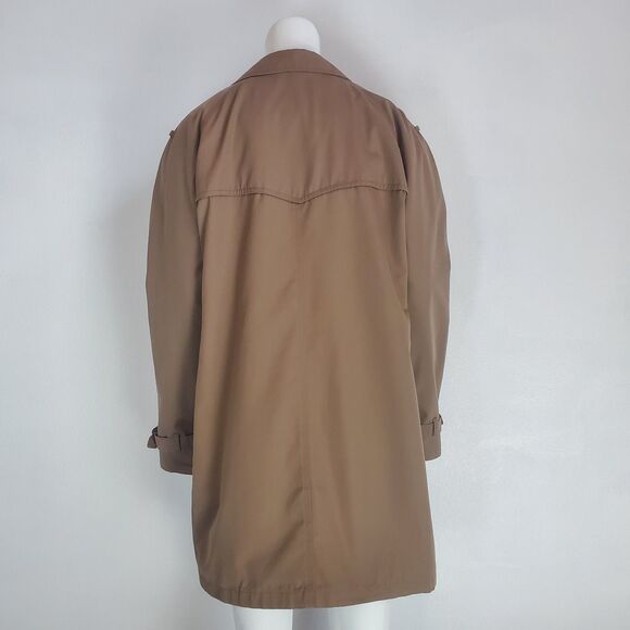 Men's Vintage 70's London Fog Brown Short Coat - Picture 3 of 8